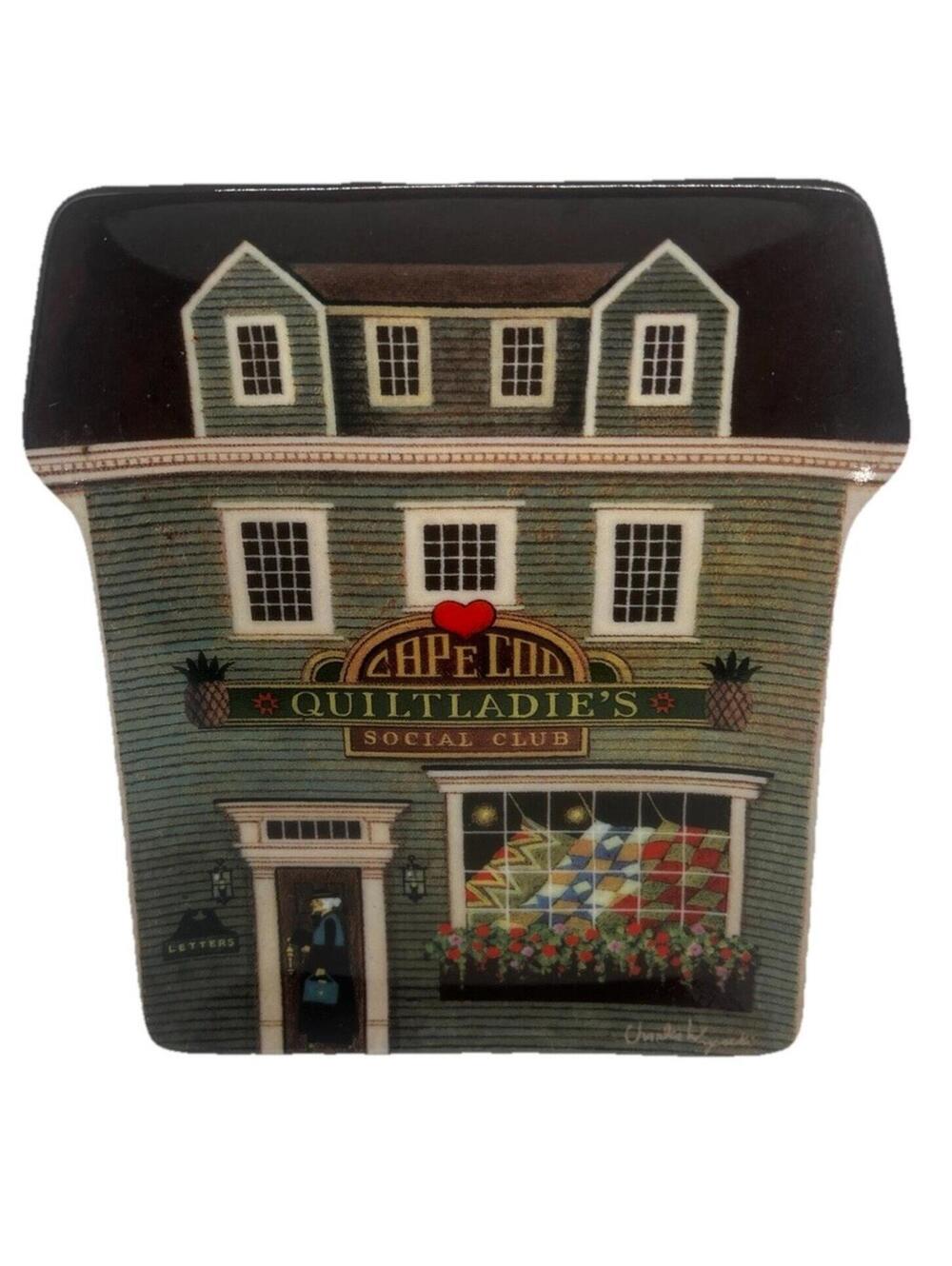Wysocki Folktown Plate 1996 Bradford Exchange The Quilt Ladies Social Club 2nd